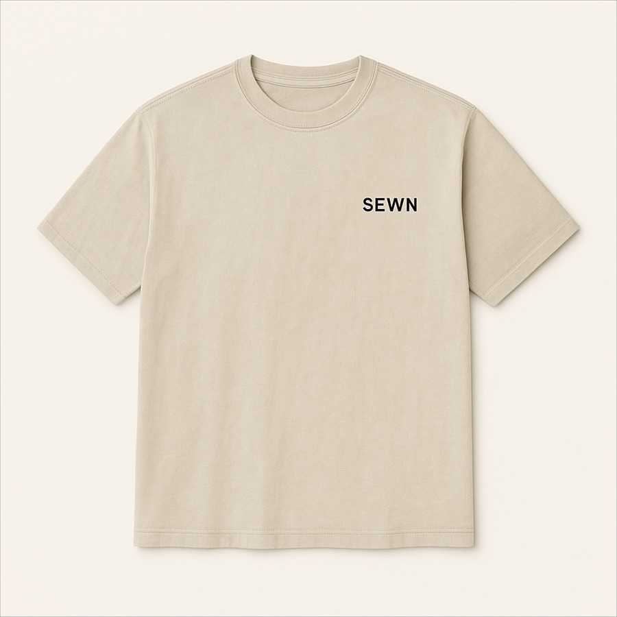 A tee, photographed flat.